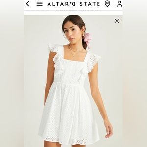 white altar’d state dress - size small